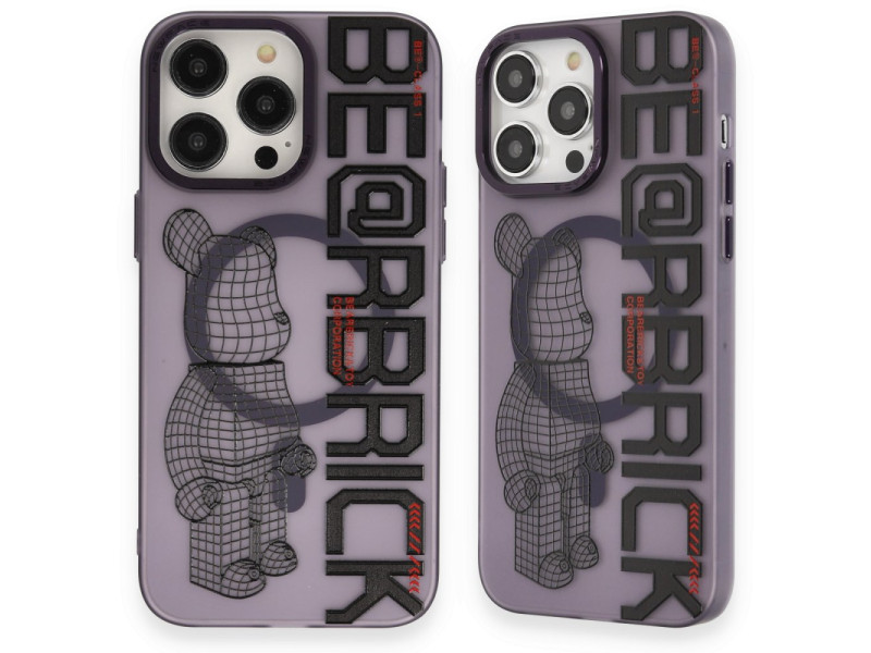 Newface iPhone 14 Pro Max Kılıf Apollo Magneticsafe Desenli Kapak - Apollo Mor - 4
