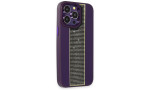 HDD iPhone 14 Pro Max Kılıf HBC-160 Almera Taşlı Kapak - Derin Mor