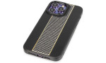 HDD iPhone 14 Pro Max Kılıf HBC-160 Almera Taşlı Kapak - Siyah
