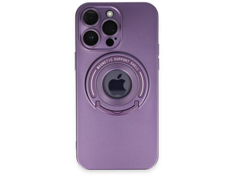 Newface iPhone 14 Pro Max Kılıf Lukka Magneticsafe Kapak - Derin Mor