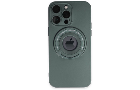 Newface iPhone 14 Pro Max Kılıf Lukka Magneticsafe Kapak - Koyu Yeşil
