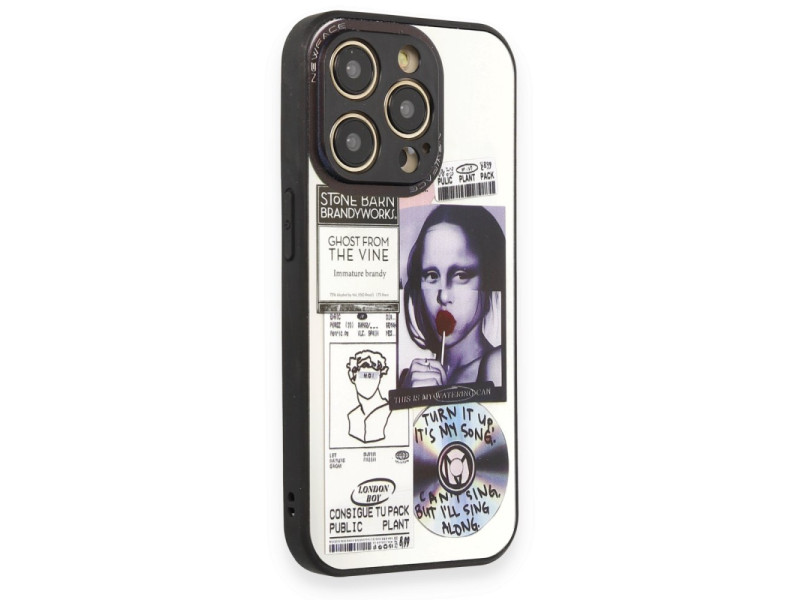 Newface iPhone 14 Pro Max Kılıf Mirror Desenli Kapak - Mirror - 2