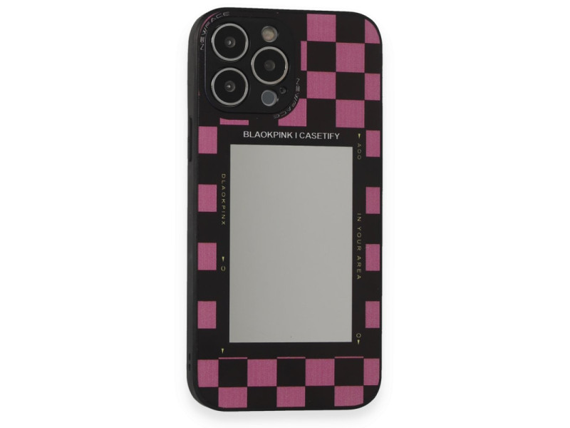 Newface iPhone 14 Pro Max Kılıf Mirror Desenli Kapak - Mirror - 8