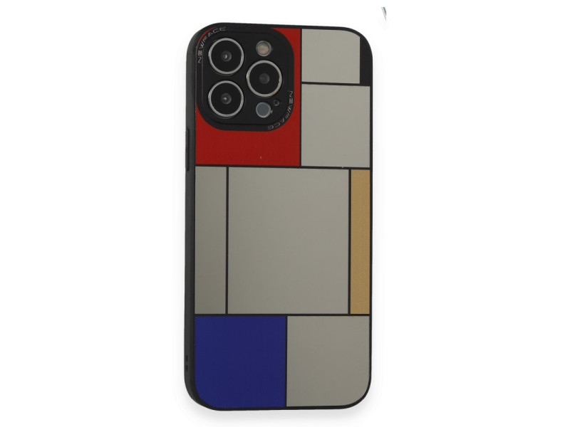 Newface iPhone 14 Pro Max Kılıf Mirror Desenli Kapak - Mirror - 9