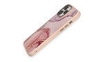 Newface iPhone 14 Pro Max Kılıf Moda Simli Kapak - Rose
