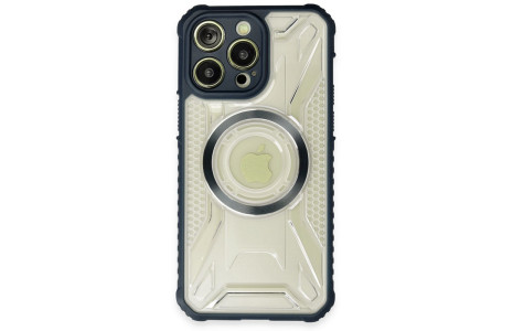Newface iPhone 14 Pro Max Kılıf Prag Magneticsafe Kapak - Lacivert
