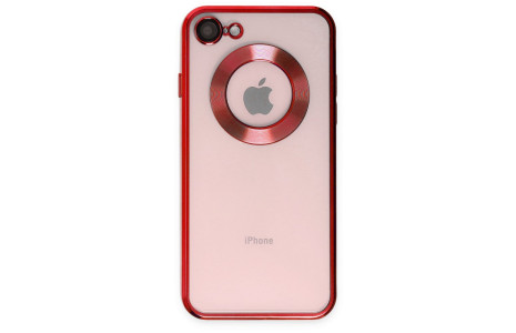 Newface iPhone 7 Kılıf Slot Silikon - Kırmızı
