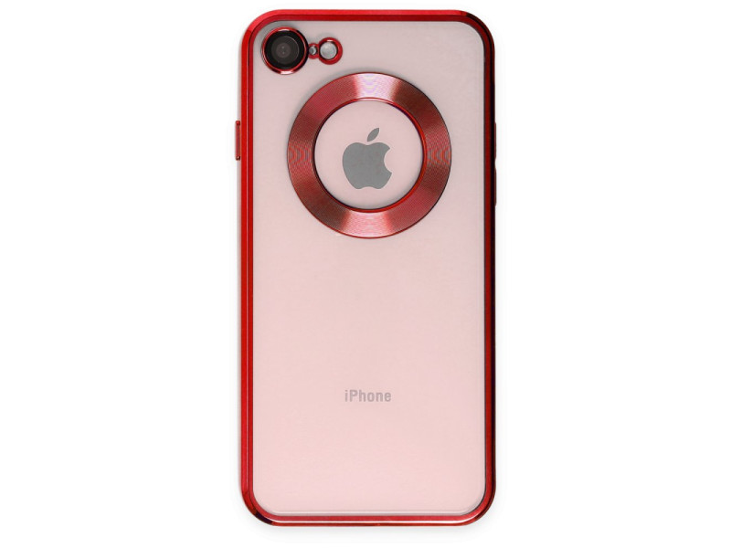 Newface iPhone 7 Kılıf Slot Silikon - Kırmızı