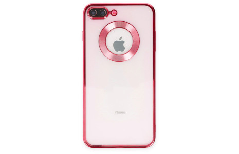 Newface iPhone 7 Plus Kılıf Slot Silikon - Kırmızı