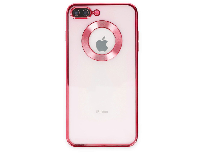 Newface iPhone 7 Plus Kılıf Slot Silikon - Kırmızı