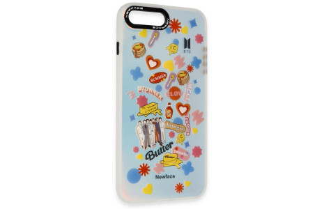 Newface iPhone 8 Plus Kılıf Estoril Desenli Kapak - Estoril - 16