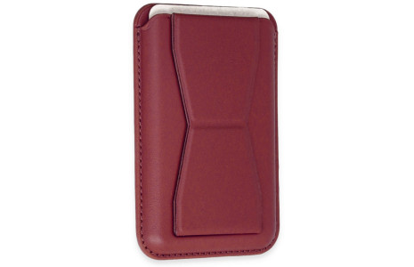 Newface Magneticsafe Standlı Deri Kartlık - Kırmızı