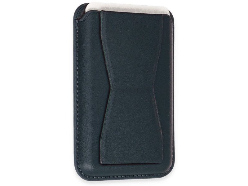 Newface Magneticsafe Standlı Deri Kartlık - Lacivert