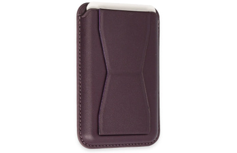 Newface Magneticsafe Standlı Deri Kartlık - Mor