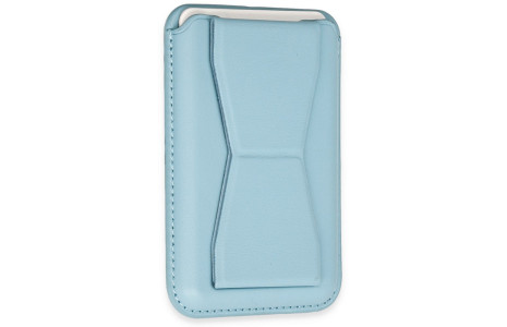 Newface Magneticsafe Standlı Deri Kartlık - Sierra Blue