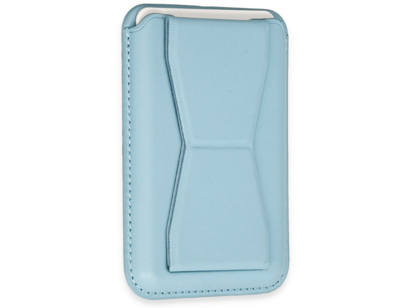 Newface Magneticsafe Standlı Deri Kartlık - Sierra Blue