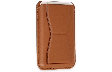 Newface Magneticsafe Standlı Deri Kartlık - Taba