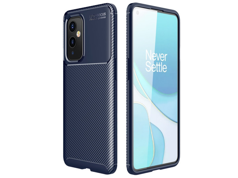 Newface One Plus 9 Kılıf Focus Karbon Silikon - Lacivert