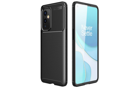 Newface One Plus 9 Kılıf Focus Karbon Silikon - Siyah