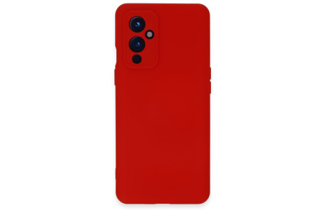 Newface One Plus 9 Kılıf Nano içi Kadife Silikon - Kırmızı