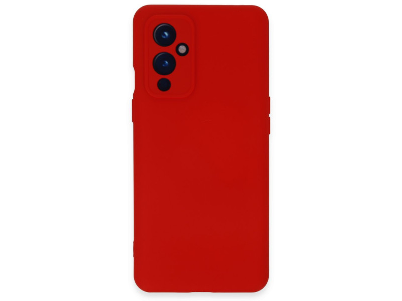 Newface One Plus 9 Kılıf Nano içi Kadife Silikon - Kırmızı