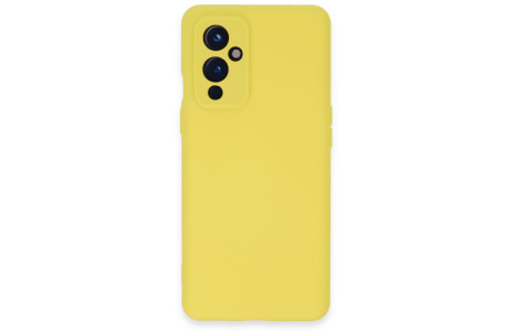 Newface One Plus 9 Kılıf Nano içi Kadife Silikon - Sarı