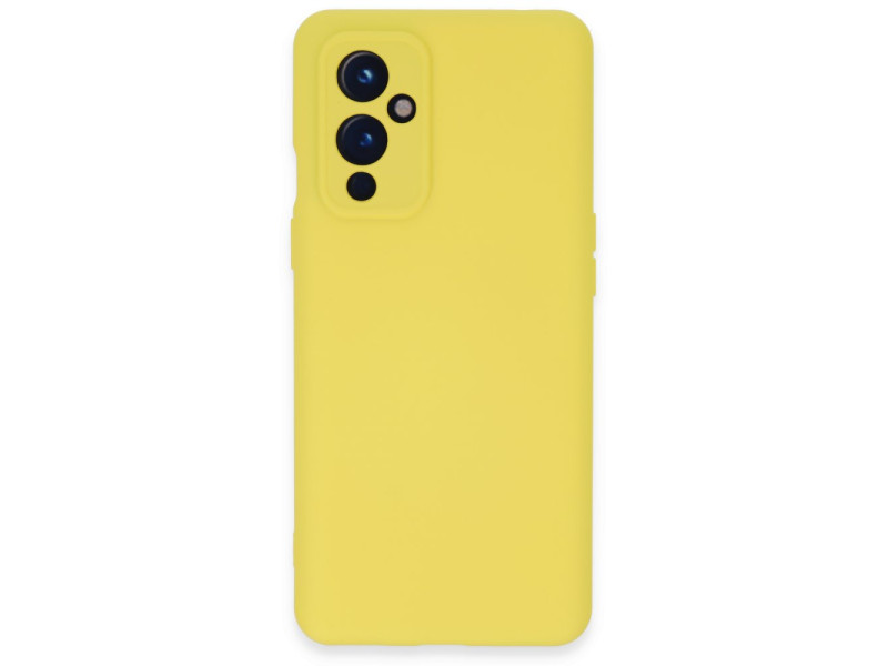 Newface One Plus 9 Kılıf Nano içi Kadife Silikon - Sarı