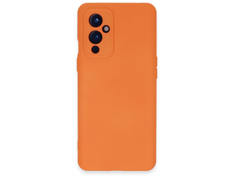 Newface One Plus 9 Kılıf Nano içi Kadife Silikon - Turuncu