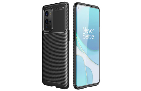 Newface One Plus 9 Pro Kılıf Focus Karbon Silikon - Siyah