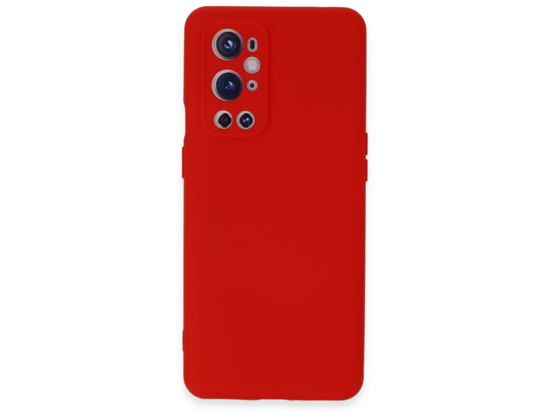 Newface One Plus 9 Pro Kılıf Nano içi Kadife Silikon - Kırmızı