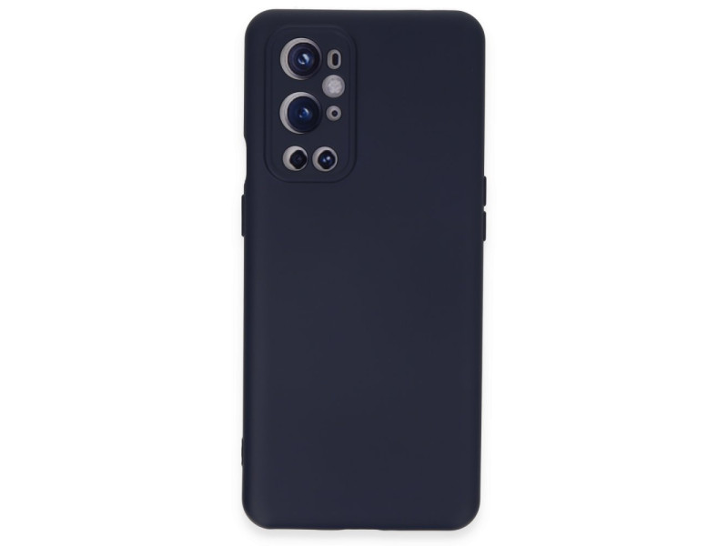 Newface One Plus 9 Pro Kılıf Nano içi Kadife Silikon - Lacivert