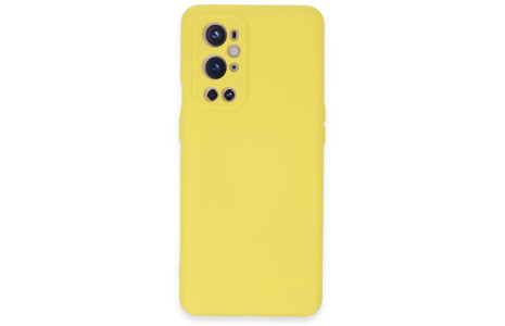 Newface One Plus 9 Pro Kılıf Nano içi Kadife Silikon - Sarı