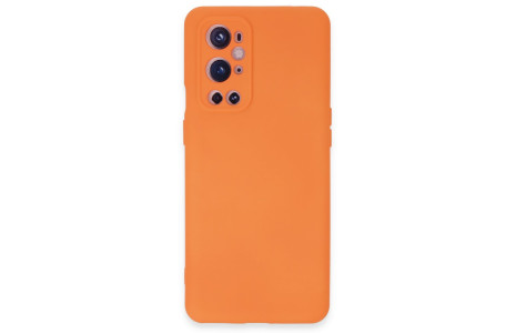 Newface One Plus 9 Pro Kılıf Nano içi Kadife Silikon - Turuncu
