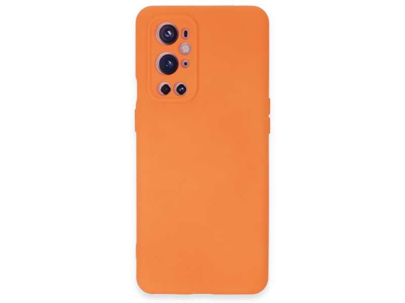 Newface One Plus 9 Pro Kılıf Nano içi Kadife Silikon - Turuncu