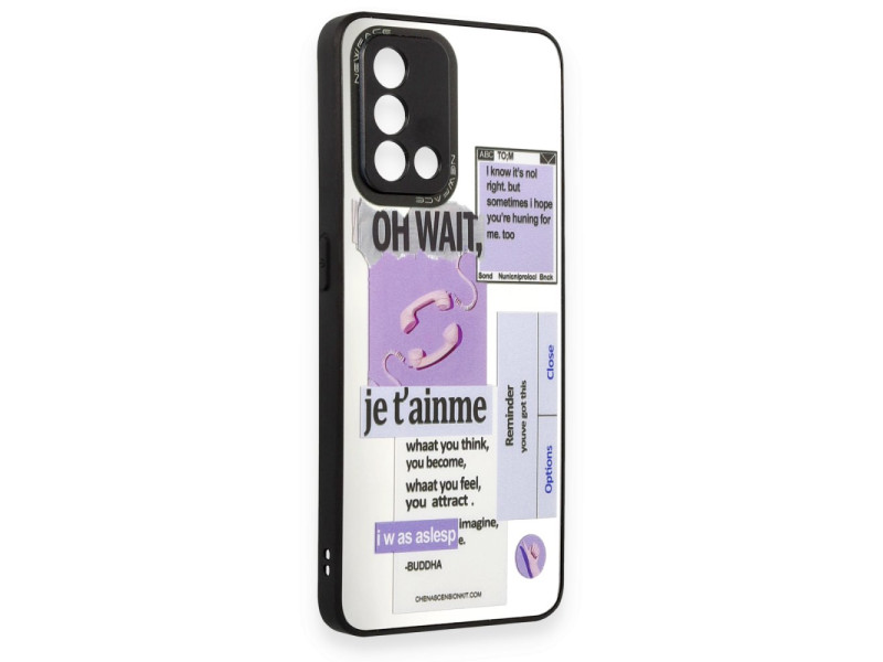 Newface Oppo A74 4G Kılıf Mirror Desenli Kapak - Mirror - 4