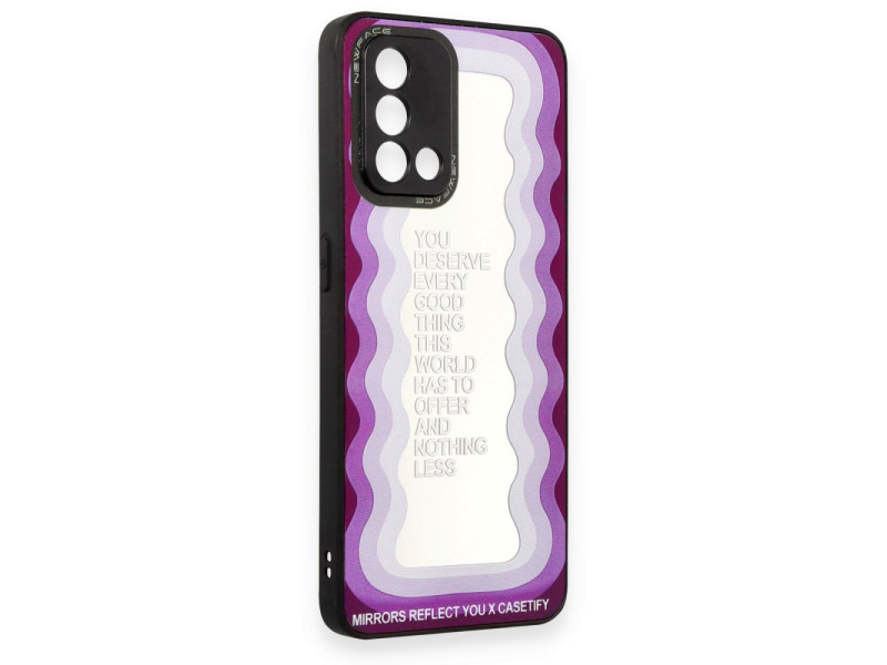 Newface Oppo A74 4G Kılıf Mirror Desenli Kapak - Mirror - 5