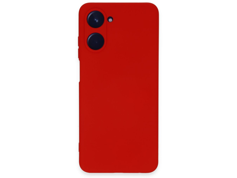 Newface Realme 10 4G Kılıf Nano içi Kadife Silikon - Kırmızı