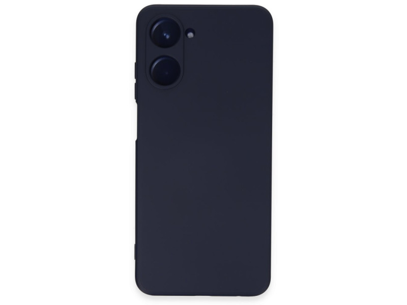 Newface Realme 10 4G Kılıf Nano içi Kadife Silikon - Lacivert