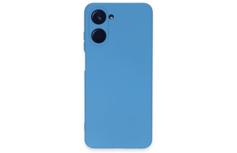 Newface Realme 10 4G Kılıf Nano içi Kadife Silikon - Mavi