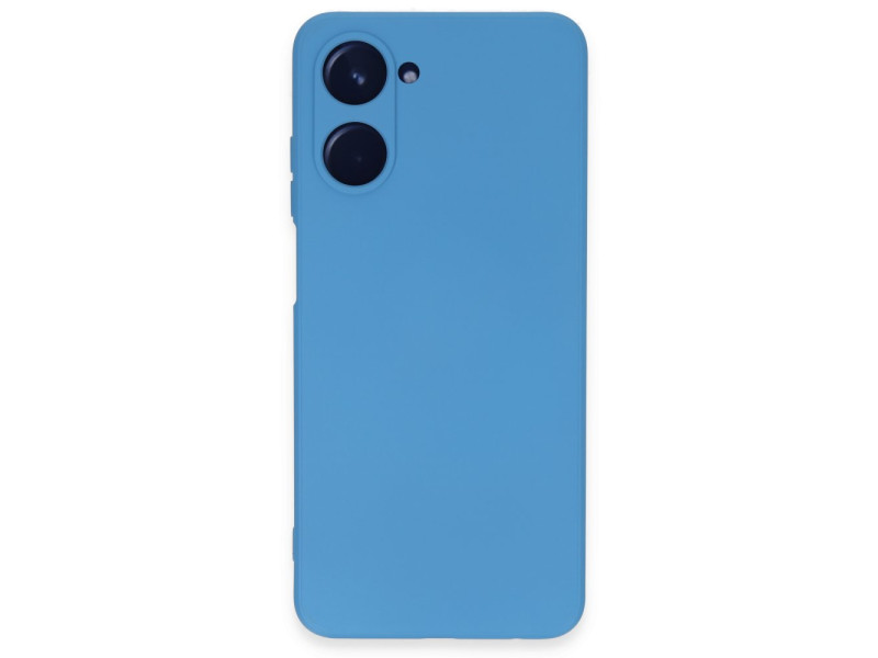 Newface Realme 10 4G Kılıf Nano içi Kadife Silikon - Mavi