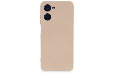 Newface Realme 10 4G Kılıf Nano içi Kadife Silikon - Pudra