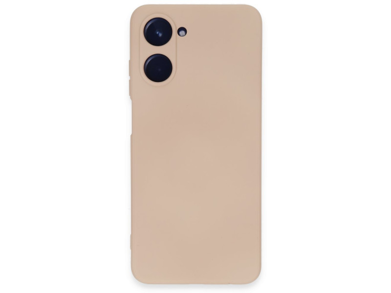 Newface Realme 10 4G Kılıf Nano içi Kadife Silikon - Pudra