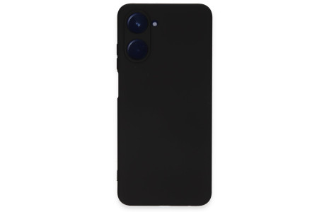 Newface Realme 10 4G Kılıf Nano içi Kadife Silikon - Siyah
