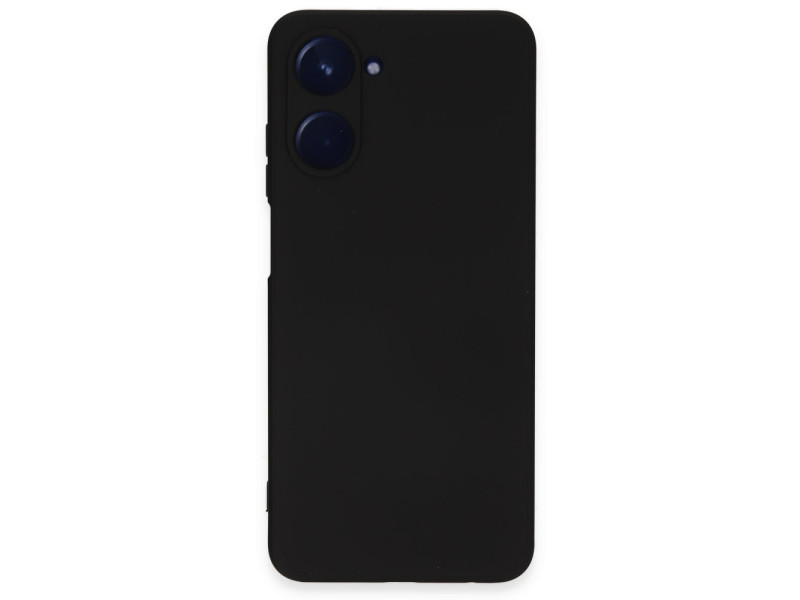 Newface Realme 10 4G Kılıf Nano içi Kadife Silikon - Siyah