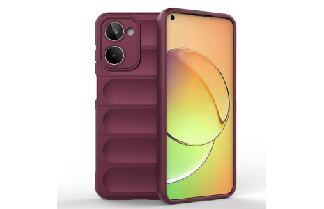 Newface Realme 10 4G Kılıf Optimum Silikon - Bordo