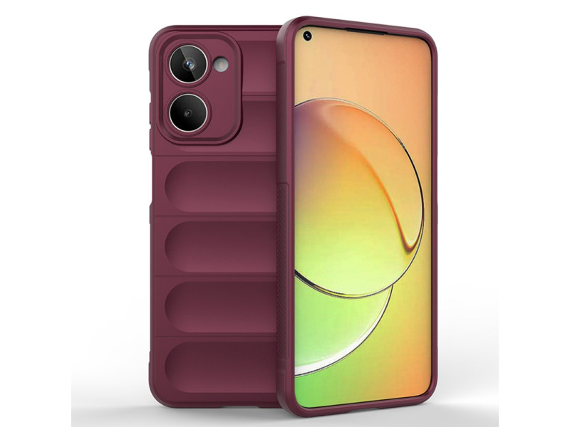 Newface Realme 10 4G Kılıf Optimum Silikon - Bordo