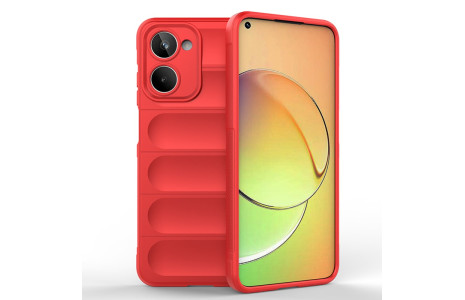 Newface Realme 10 4G Kılıf Optimum Silikon - Kırmızı