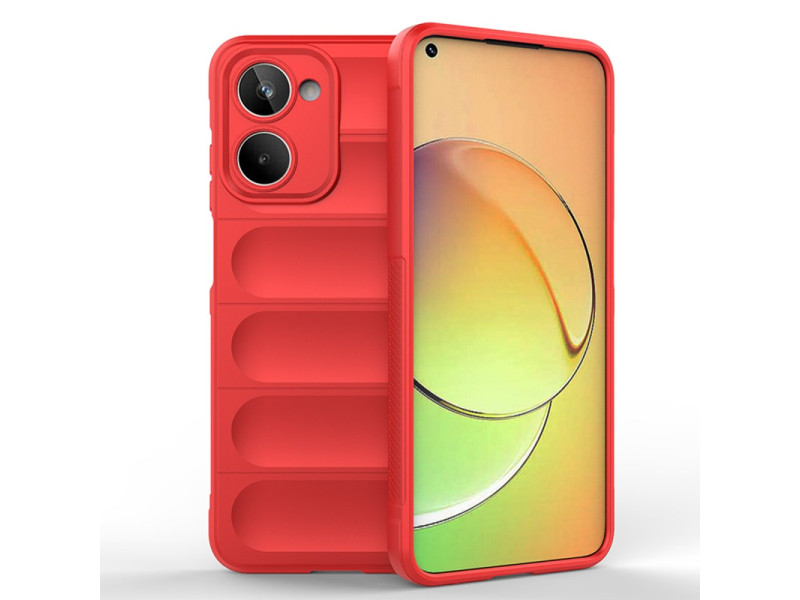 Newface Realme 10 4G Kılıf Optimum Silikon - Kırmızı