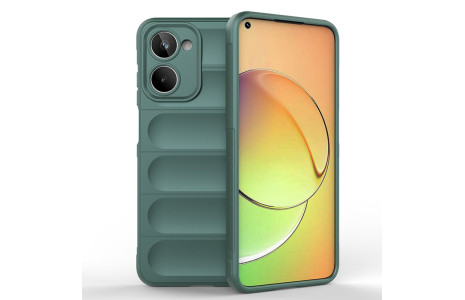 Newface Realme 10 4G Kılıf Optimum Silikon - Koyu Yeşil