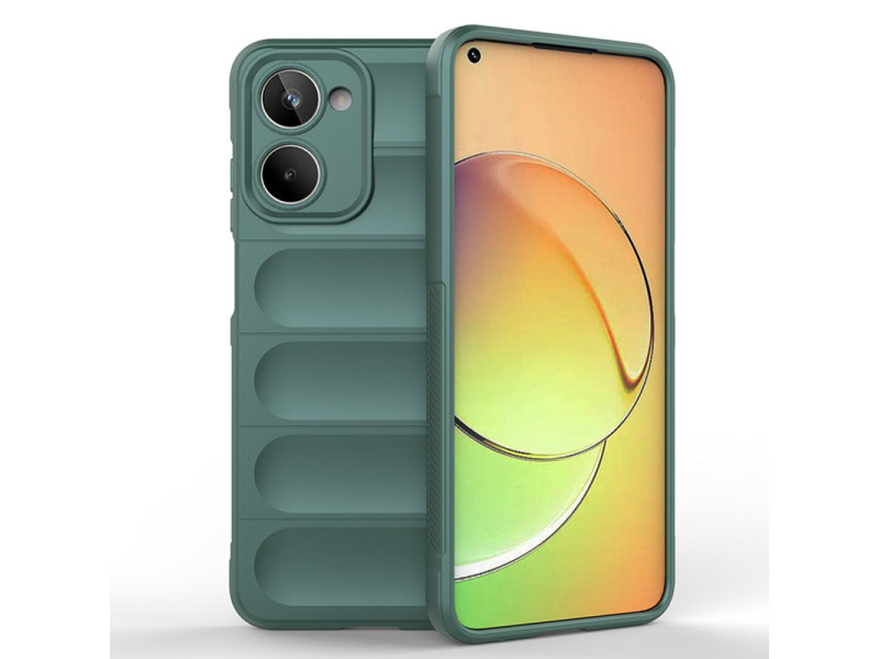 Newface Realme 10 4G Kılıf Optimum Silikon - Koyu Yeşil
